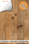 Code134 KENDİNDEN YAPIŞKANLI DUVAR KAPLAMA AHŞAP ÇİTA GÖRÜNÜMLÜ FOLYO İSKANDİNAV PANEL (100X300cm)
