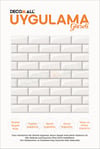CodeK-6 Kendinden Yapışkanlı FOLYO KARO Suya Dayanıklı Mutfak Banyo Zemin Kaplama 30x30 Cm(4 ADET)