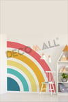 DS-28 BOHEM KEMER MİNİMALİST PİNTEREST GÖKKUŞAĞI ÇOCUK ODASI DUVAR STİCKERİ