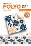 K-29 Kendinden Yapışkanlı FOLYO Suya Dayanıklı Mutfak Banyo Zemin Kaplama 30x30cm (Laminasyonlu)