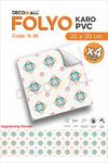 K-36 Kendinden Yapışkanlı FOLYO Suya Dayanıklı Mutfak Banyo Zemin Kaplama 30x30cm (Laminasyonlu)