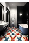 K-40 Kendinden Yapışkanlı FOLYO Suya Dayanıklı Mutfak Banyo Zemin Kaplama 30x30cm (Laminasyonlu)