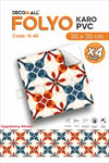 K-40 Kendinden Yapışkanlı FOLYO Suya Dayanıklı Mutfak Banyo Zemin Kaplama 30x30cm (Laminasyonlu)