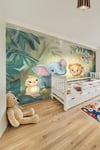 (Kids-28) Çocuk Bekek Genç Odası Tek Parça Duvar Kağıdı Kabartmalı 3D Görünümlü Yapışkan Hediyeli