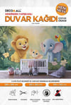 kids030 Yeni Nesil Kendinden Yapışkanlı Çocuk Odası Duvar Kağıdı Duvar Posteri Yapışkanlı 