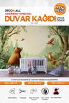 kids031 Yeni Nesil Kendinden Yapışkanlı Çocuk Odası Duvar Kağıdı Duvar Posteri Yapışkanlı 