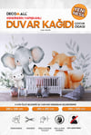 kids100 Yeni Nesil Kendinden Yapışkanlı Çocuk Odası Duvar Kağıdı Duvar Posteri Yapışkanlı 