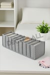 (M Beden) 1 Adet 11 Gözlü Gri Benekli Çekmece Içi Düzenleyici Organizer Çok Amaçlı 42 X 14 X 14 Cm