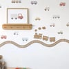 (PP-36) Bebek ve Çocuk Odası Ahşap Tren Duvar Dekoru – Tren Temalı | 3 mm Kabartmalı