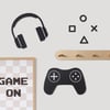 (PP-44) Çocuk ve Gamer Odası Ahşap Oyun Tablosu Duvar Dekoru – Gamer Temalı | 3 mm Kabartmalı