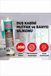 SS Şeffaf Slikon Çok Amaçlı Suya Dayanıklı Sızdırmaz Güçlü Yapıştırıcı Slikon
