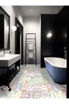 Suya Dayanıklı 50X100 CM Mutfak Banyo Zemin Mermer Fayans Yapışkanlı Folyo (LAMİNASYONLU) CODE 183