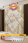 (TV-13) TV Arkası Duvar Kağıdı Tek Parça 3D Çita Mermer Görünümlü Salon Ofis Duvar Posteri