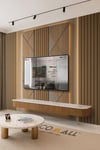 (TV-54) TV Arkası Duvar Kağıdı Tek Parça 3D Çita Mermer Görünümlü Salon Ofis Duvar Posteri