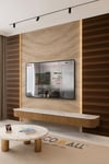 (TV-61) TV Arkası Duvar Kağıdı Tek Parça 3D Çita Mermer Görünümlü Salon Ofis Duvar Posteri