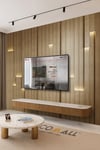 (TV-70) TV Arkası Duvar Kağıdı Tek Parça 3D Çita Mermer Görünümlü Salon Ofis Duvar Posteri