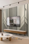 (TV-86) TV Arkası Duvar Kağıdı Tek Parça 3D Çita Mermer Görünümlü Salon Ofis Duvar Posteri