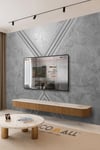(TV-88) TV Arkası Duvar Kağıdı Tek Parça 3D Çita Mermer Görünümlü Salon Ofis Duvar Posteri