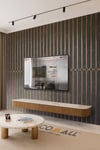 (TV-89) TV Arkası Duvar Kağıdı Tek Parça 3D Çita Mermer Görünümlü Salon Ofis Duvar Posteri