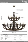 Avonni, 1644 Ailesi Eskitme Kaplama Modern Avize 