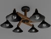 Avonni, 3D-2506-41 Ahşap Gövdeli Modern Avize