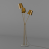 Avonni, 3D-2506-42 3'lü Gold Tasarım Lambader