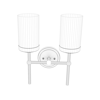 Avonni, 3D-2506-73 Eskitme 2 Başlıklı Aplik