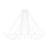 Avonni, 3D-2507-38 Küre Eskitme Detay Plafonyer Avize