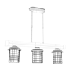 Avonni, 3D-4216-3EY Ahşap Detay Yemek Masası Avizesi
