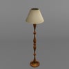 Avonni, 3D-9046-1B Ahşap Gövdeli Lambader