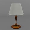 Avonni, 3D-9046-1E Ahşap Gövdeli Klasik Masa Lambası