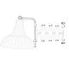 Avonni, 3D-9082-BSY Siyah Metal Dekoratif Aplik