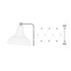Avonni, 3D-9082-BSY Siyah Metal Dekoratif Aplik