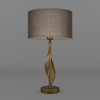 Avonni, 3D-9133-1E Kumaş Şapkalı Modern Masa Lambası
