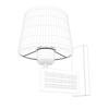 Avonni, 3D-9136-1E Gold Gövdeli Modern Aplik