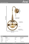 Eskitme Kaplama Modern Avize AVONNI AP-1899-1E