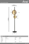 Siyah Boyalı Lambader AVONNİ LM-9113-2BSY