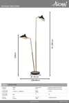 Siyah Boyalı Lambader AVONNI LM-9127-2BSY