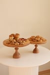 2 Li 25/14 Cm Mummy Ve 29/17 Cm Mummy Ahşap Pasta Sunum Servis Tabağı Seti
