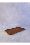 2 Li Ligna Melamin Ahşap Rölyefli 16x26 Cm Servis Tabağı, Sunum Tabağı, Pasta Tabağı, Sunumluk