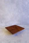 2 Li Ligna Melamin Ahşap Rölyefli 18x18 Cm Salata Tabağı, Sunum Tabağı, Çerez Tabağı, Sunumluk, Kase