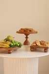 3 lü 25/14 Cm. Mummy, 25 Cm Risus Ve 17x25 Cm Risus Ahşap Pasta Sunum Servis Tabağı Seti