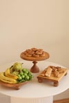 3 lü 25/14 Cm. Mummy, 25 Cm Risus Ve 17x25 Cm Risus Ahşap Pasta Sunum Servis Tabağı Seti
