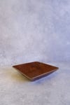 4 Lü Ligna Melamin Ahşap Rölyefli 18x18 Cm Salata Tabağı, Sunum Tabağı, Çerez Tabağı, Sunumluk, Kase