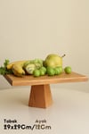 4'Lü 2Katlı Kek Standı,25 cm Mummy, 29 cm Piramit,17x30 cm İçi oymalı Set + Kesme Tahtası Hediyeli