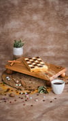4lü Ahşap Pasta Sunum 29 Cm Lucca Pastalık, 29 Cm Risus, 17x30 Risus,2 Katlı Kek Standı