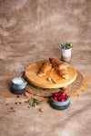 5li Ahşap Pasta Sunum 3 Katlı Kek Standı, 29 Cm Pastalık, 29 Cm Risus, 17x30 Risus,29x29 Piramit