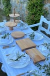 5Li Kayın Masif 2Katlı Kek Standı,25Cm Pastalık,25Cm Risus,17x25 Risus,25x25 Risus Ahşap Çeyiz Seti