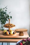 Justwood 2 Li 2 Katlı Kek Stantı Ve 29/12 Cm Lucca Ahşap Pasta Sunumluk Seti