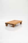 Justwood Risus Top Ayaklı 17x30 Cm Ahşap Dikdörtgen Pasta Sunum Servis Tabağı